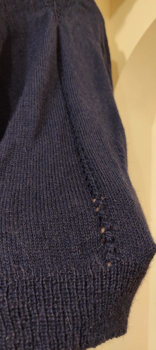 Pulover lana alpaca 100% lucrat manual stare foarte bună L-XL