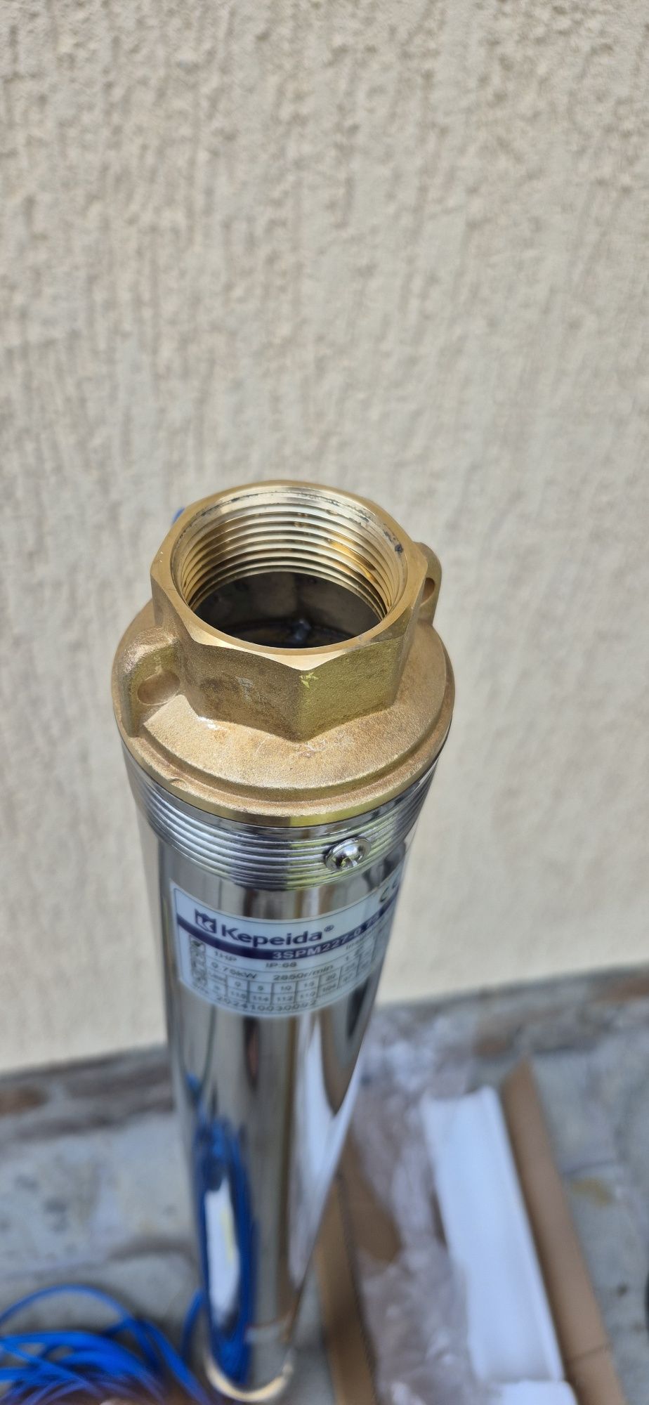 Pompă inox, bobinaj cupru 750W. 114m
