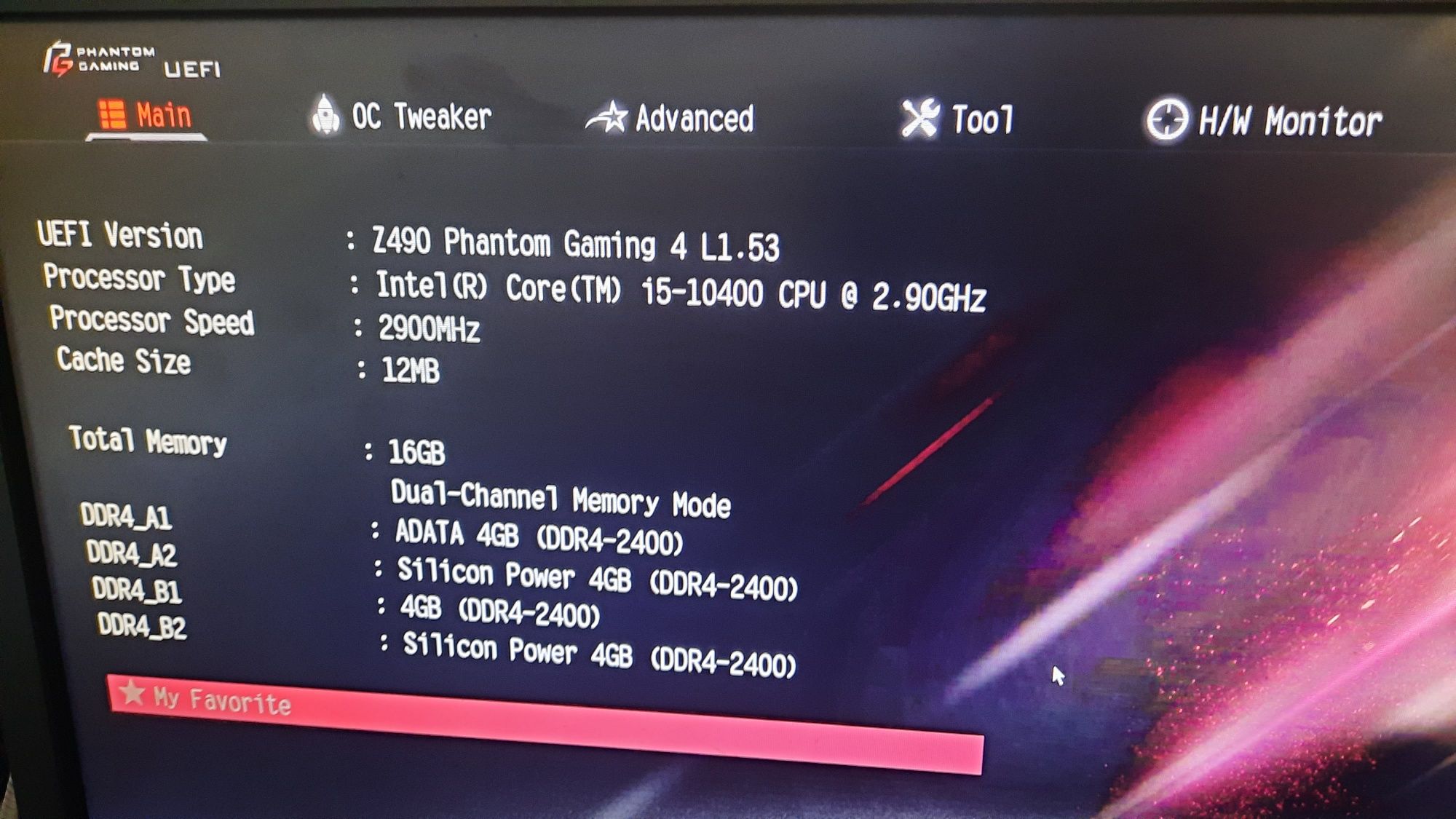 Дънна платка Asrock Z490 Fantom Gaming4 CPU i5 10400