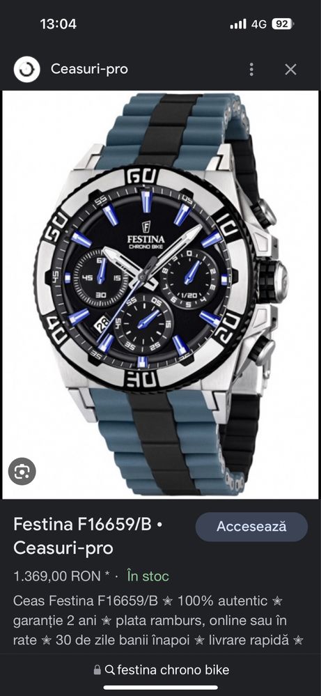 Vand Ceas Festina editie Chrono Bike