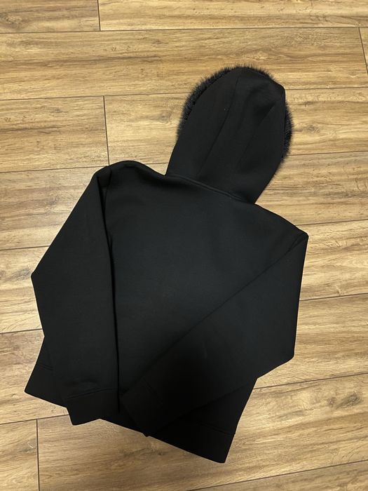 Opium Black Fur Hoodie