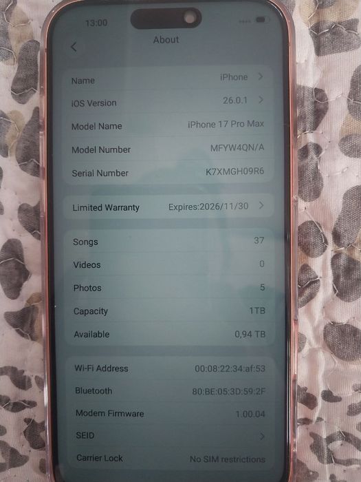 Айфон 17 промакс дубай премиум Аригинал