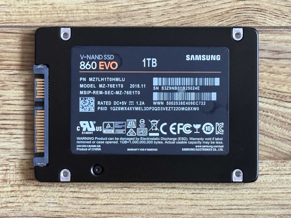 1000GB/1TB SSD 2.5 Samsung 860 EVO