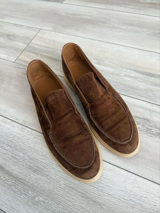 Mocasini din piele întoarsă 12Storeez (Russian premium brand)