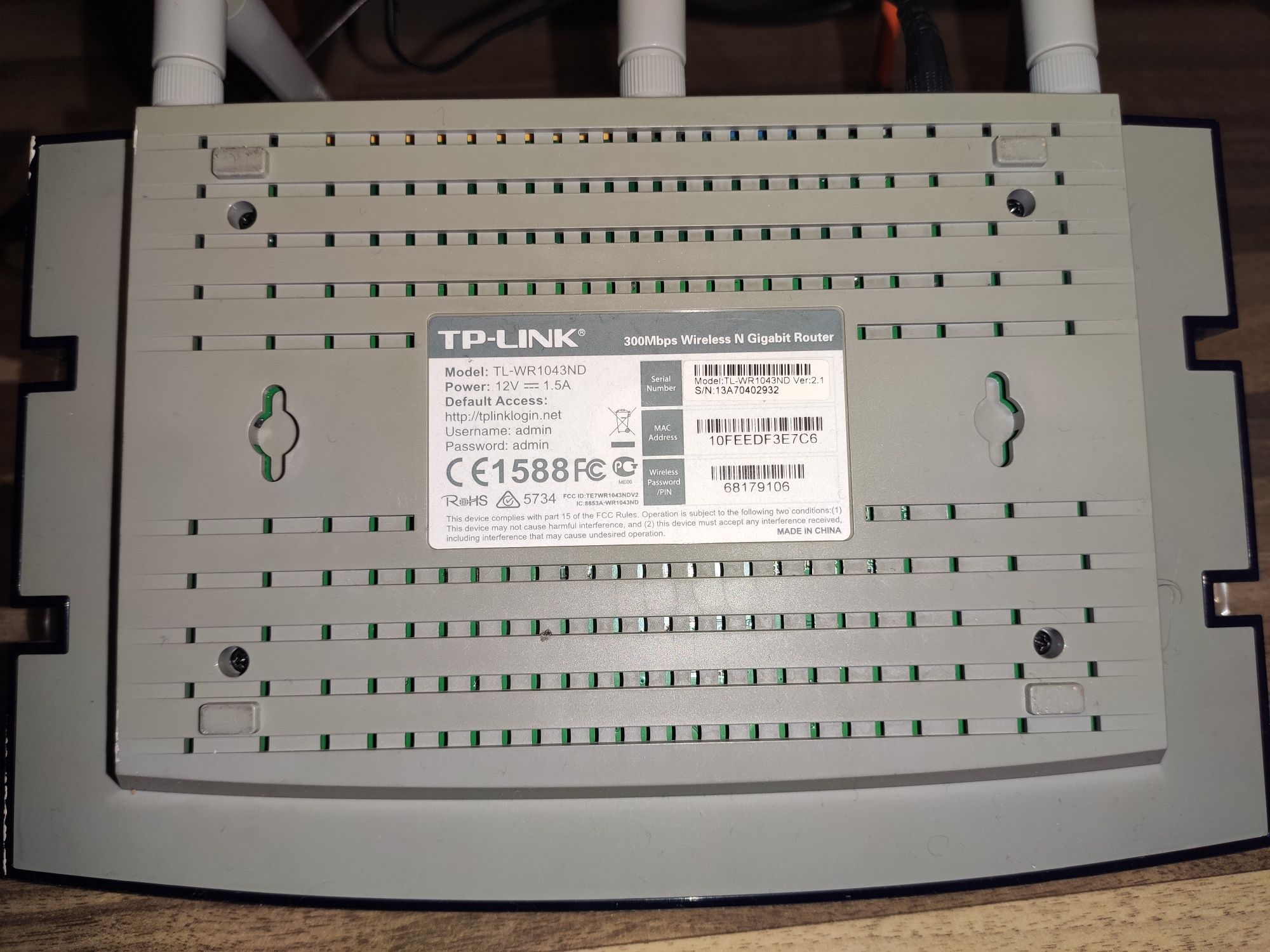 Router Tp-Link TL-WR1043ND v2