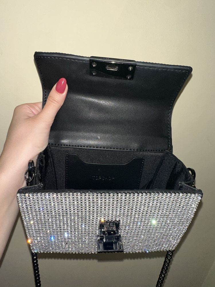 Малка дамска чанта - ROSIE Diamante Cross Body Bag