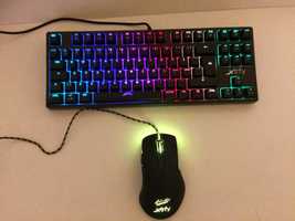 XTRFY-gaming:tastatura mecanica K4 TKL RGB+mouse M3 HeatoN Edition