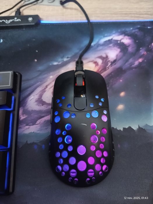 Tastatură Gaming T-WOLF Rainbow Backlit + Mouse White shark gaming