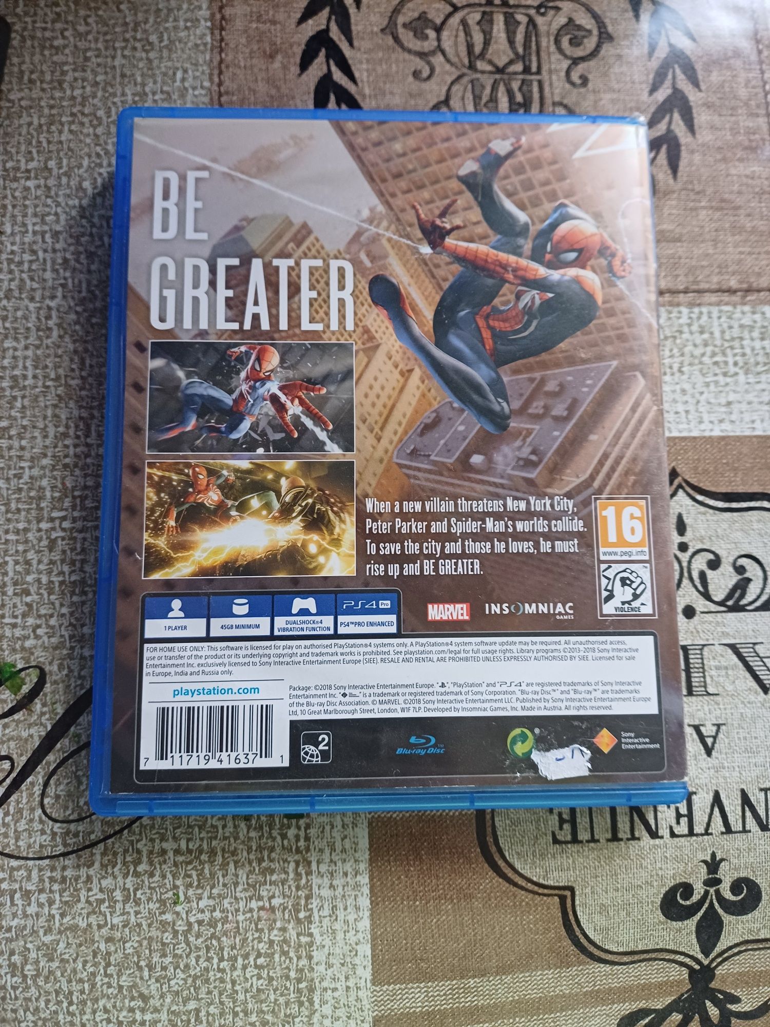 Joc spiderman 1 ps 4