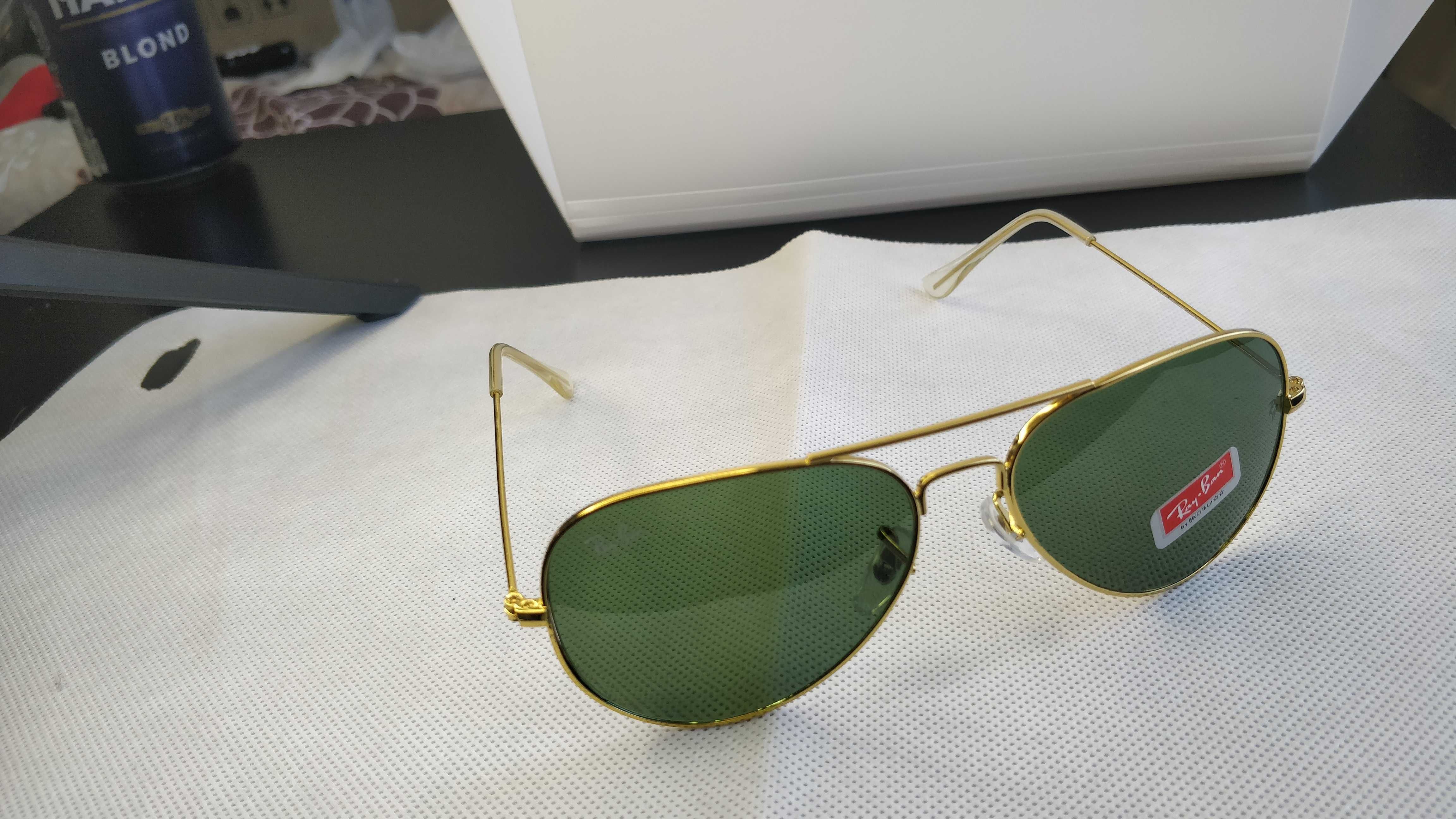 Ochelari de soare RAY BAN RB 3025 AVIATOR lentila verde