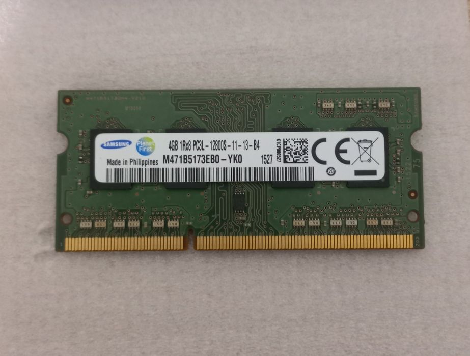 RAM памет Samsung DDR3L 4GB 1600Mhz SODIMM за лаптоп Функционира