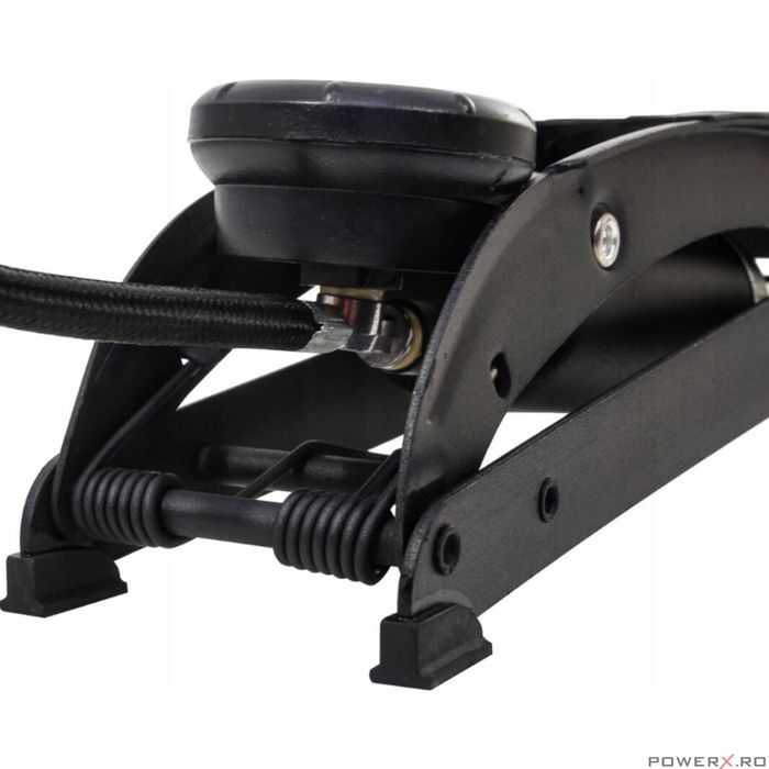 Pompa de picior cu piston dublu si manometru pentru umflat, presiune 7