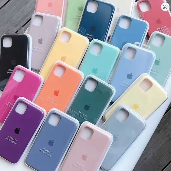 Husa silicon premium pentru iPhone XS - 16 Pro Max, 12 culori, noi.