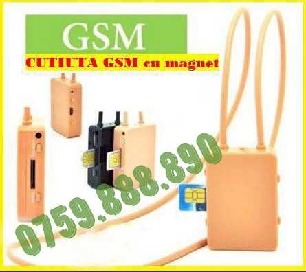 Cutiuta GSM casti de copiat Microvibratii Casca Copiat -14 casti Bonus