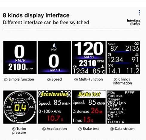 Бортовой компьютер на автомобиль - HUD - P8 модель (на стойку авто)