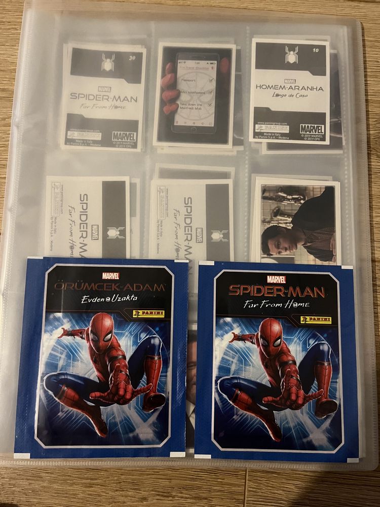 SpiderMan Far from Home Stickere si Cartonase Panini