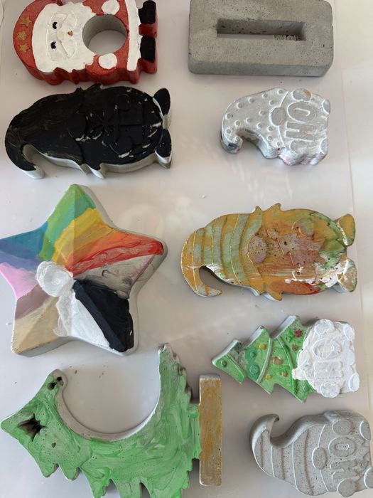 Vand cadouri de craciun hand made. Mos craciun Aranjament Brad Bradut