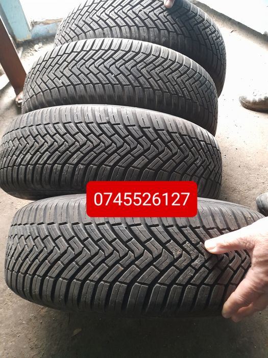 Set 4 Anvelope Continental 185-65-15 M+S ca NOI Dot 3622 cu Jante Loga