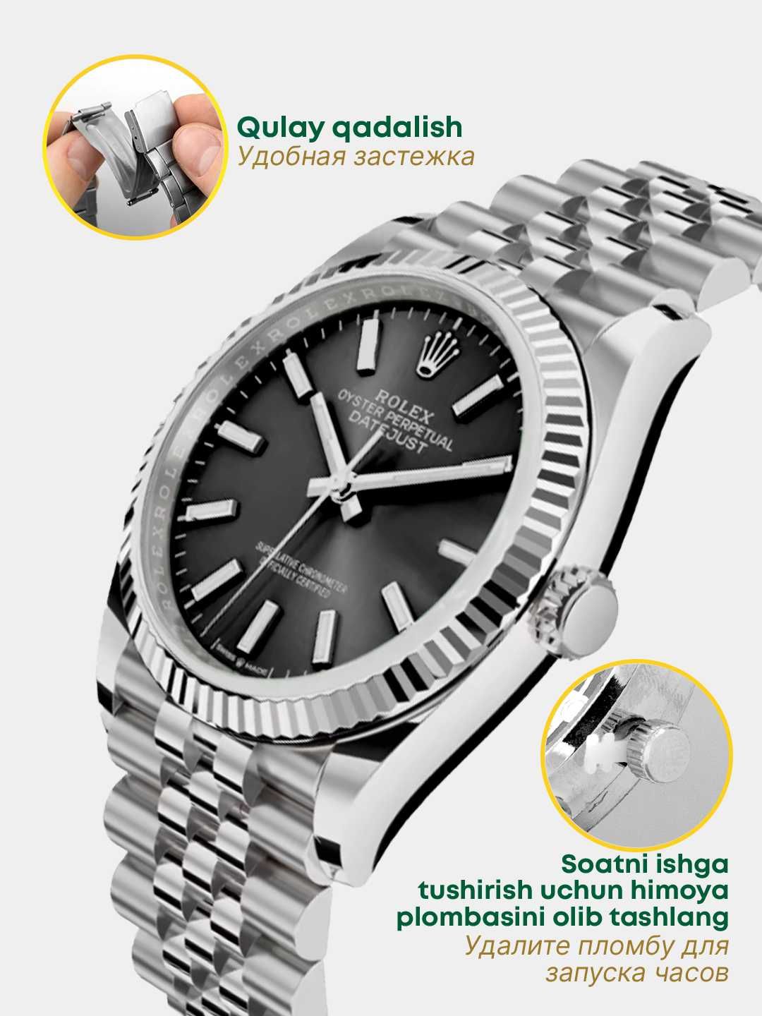 Rolex часы, soatlar erkaklar uchun rolex 1:1