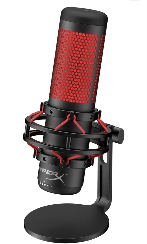 Миурофон Микрофон HyperX Quadcast в идкальном состоянии со стойкой