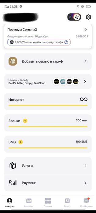 Семейный тариф Билайн