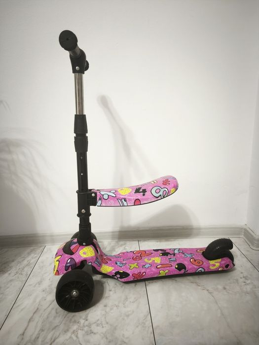 Trotinetă SCOOTER 3 roti cu lumini