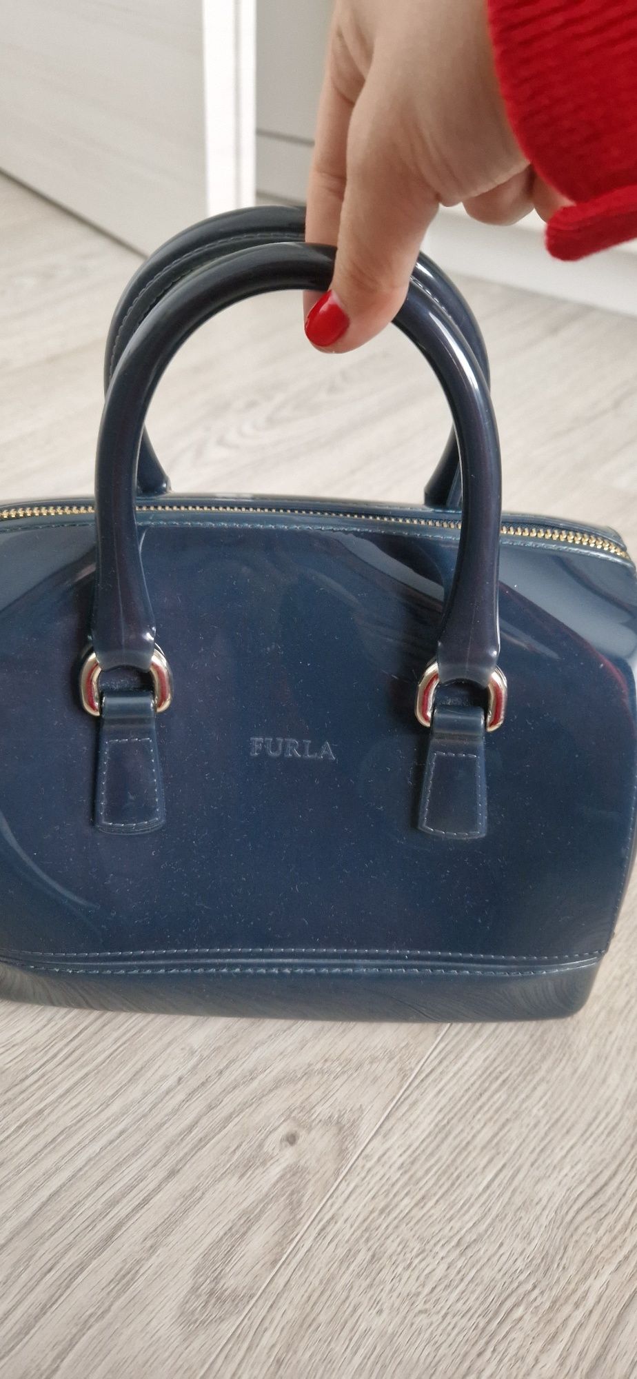 Geanta Furla Candy Bag Bleumarin originala