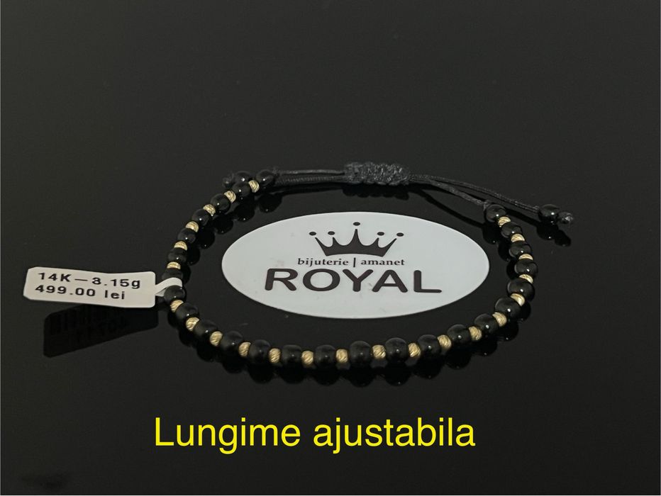 Bijuteria Royal CB : Bratara cu snur aur 14k 3,15gr
