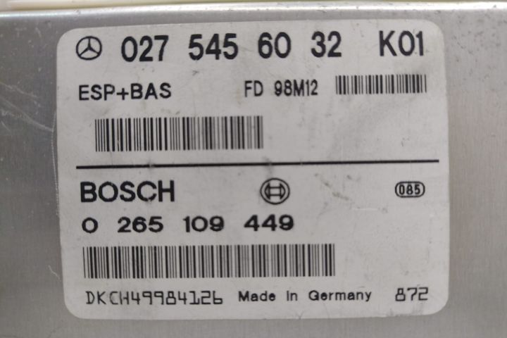 Calculator  Bosch ESP / ASR 0275456032 / 0265109449 Mercedes-Benz A-C