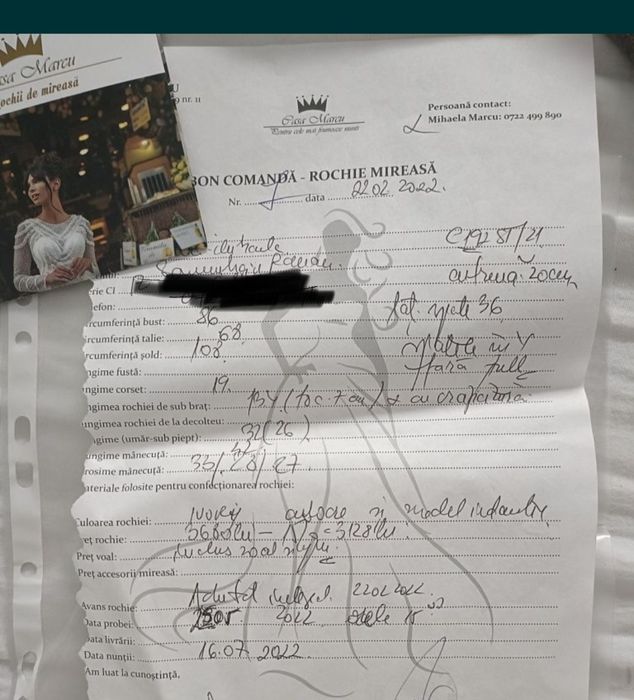 Rochie de mireasa cu mâneci