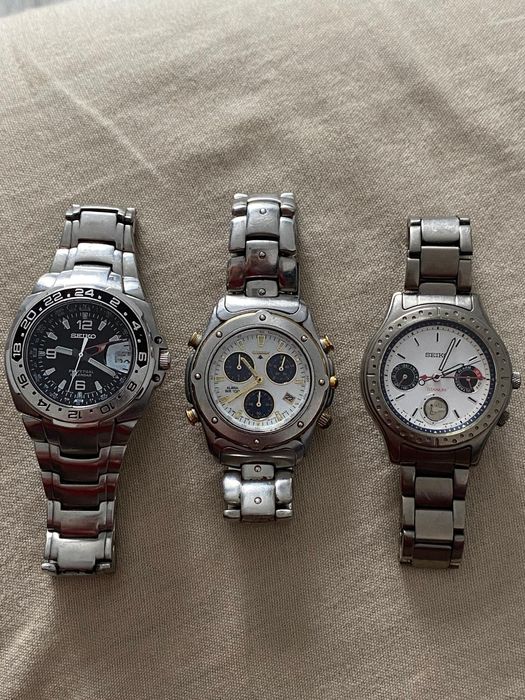 Lot 3 Ceasuri Bărbătești Chronograph Seiko/Citizen Promaster