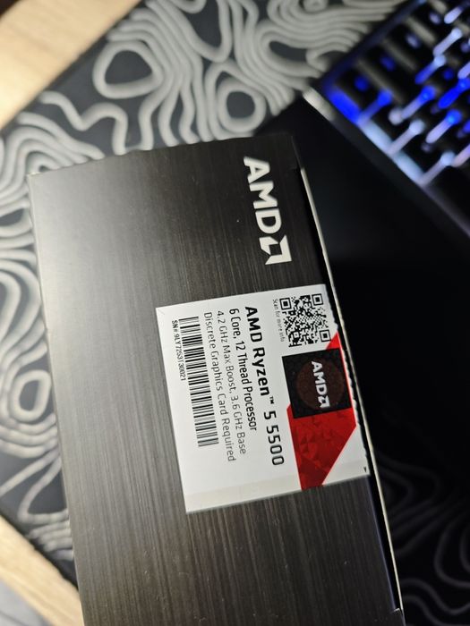 Procesor AMD Ryzen 5500, 3.6/4.2 GHz, socket AM4, full box, garantie