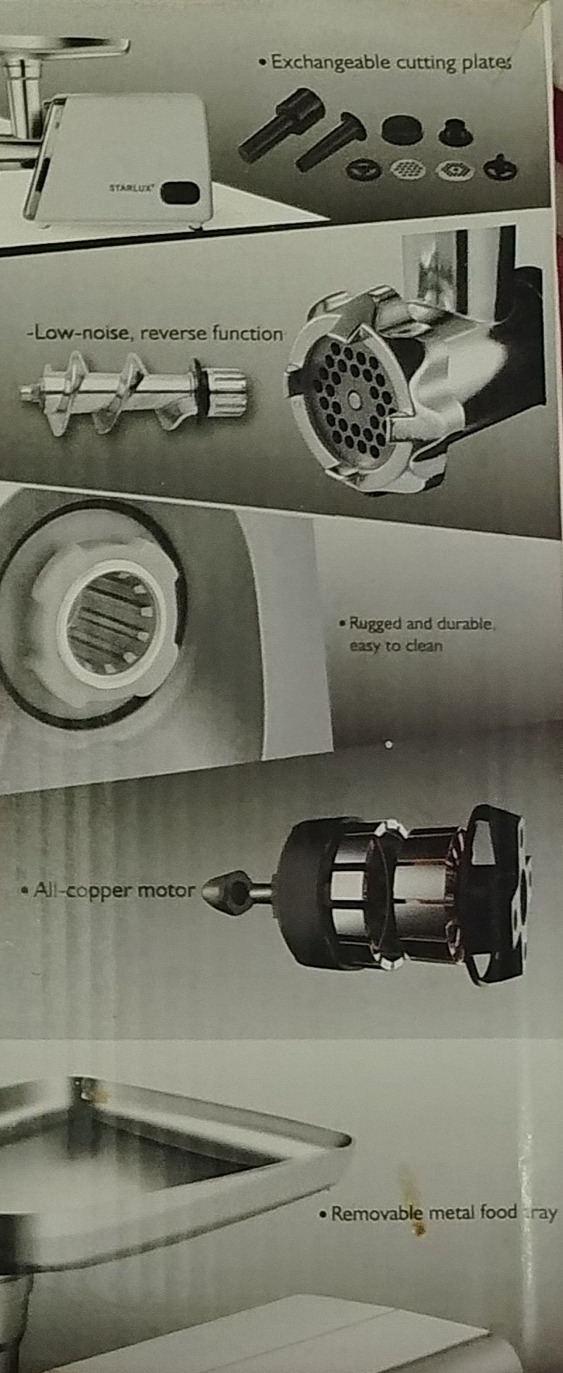 Мясорубка STARLUX SL-312. Новый