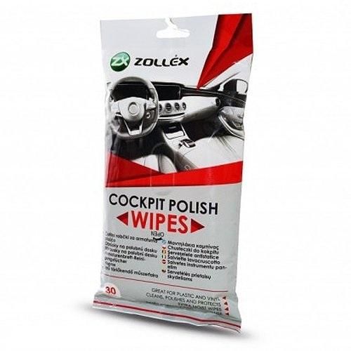 почиставащи кърпички за арматурно тъбло 30 броя, zollex wp-31, ...