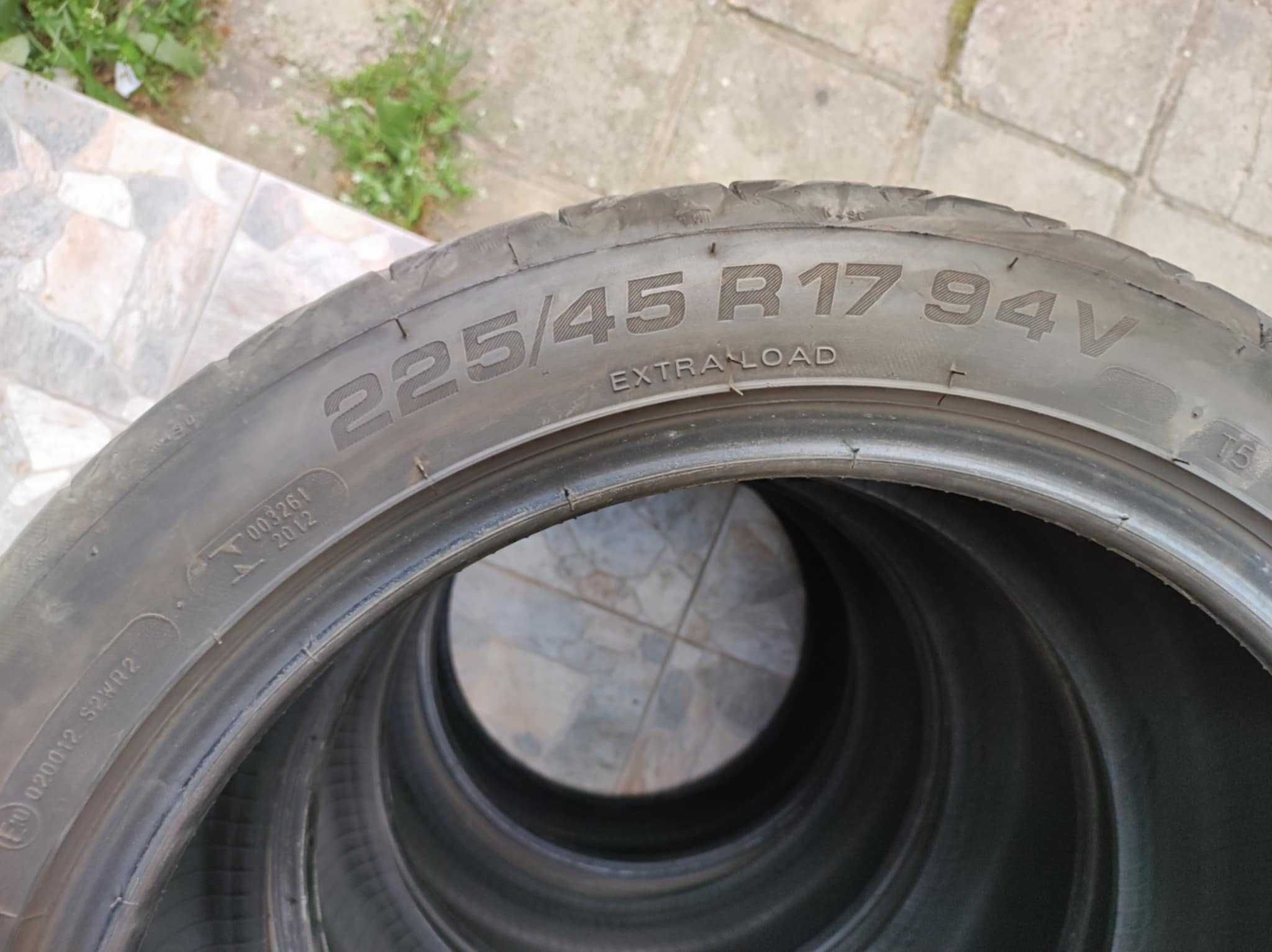 Продавам 4 автомобилни гуми,КОРМОРАН-225/45R1794V,02.24