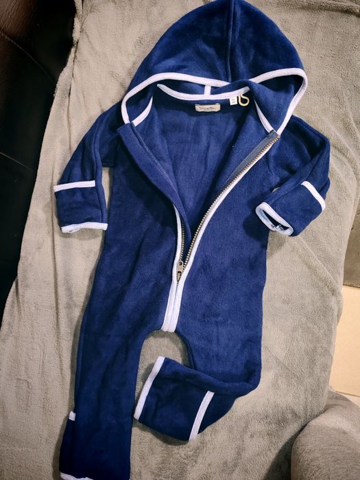 Salopeta fibra organica moale pt primăvara-toamna 62 și 68 băiețel