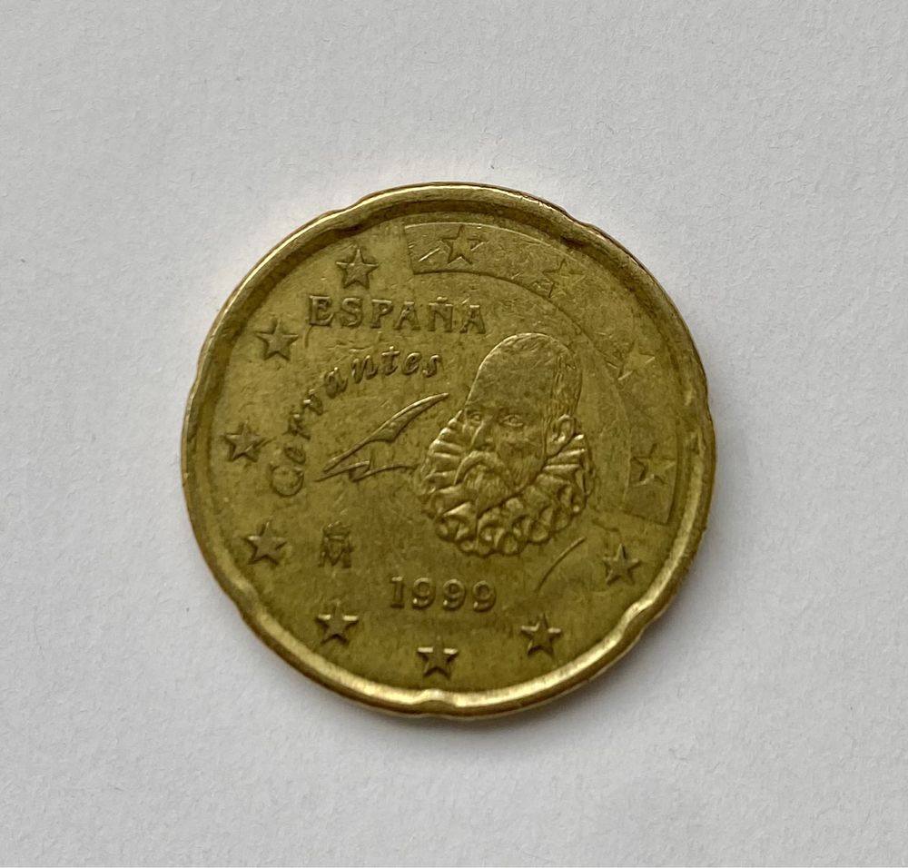 20 € centi 1999 Cervantes