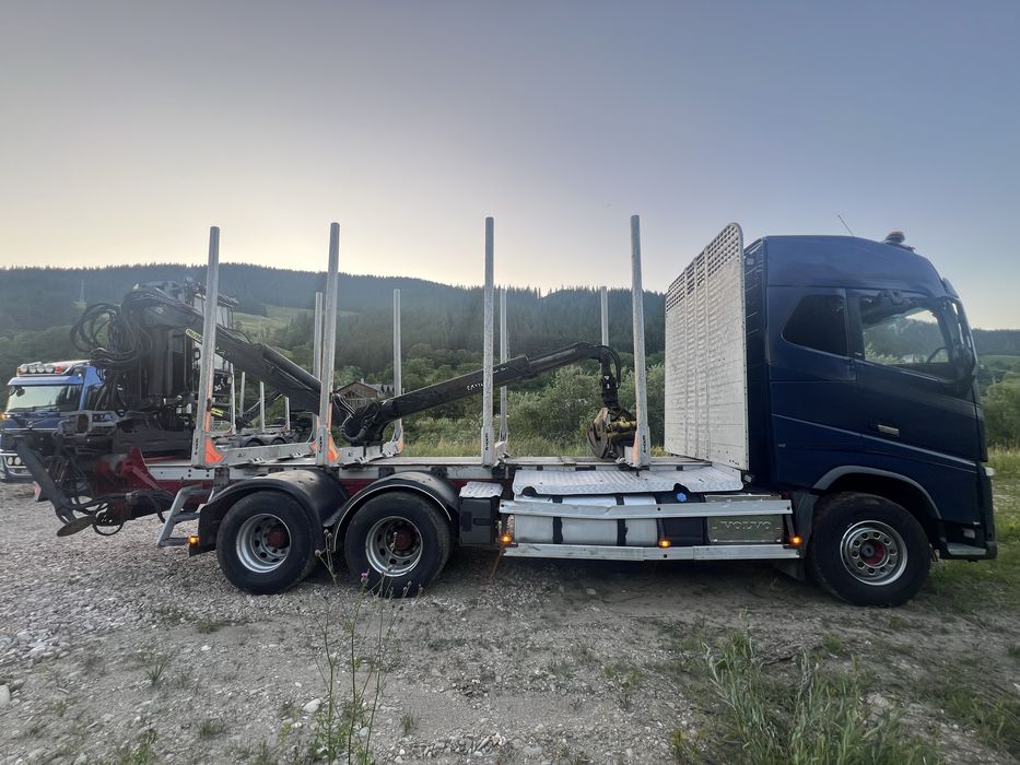 VOLVO FH13 Macara Epsilon M110 transport forestier lemn bustean
