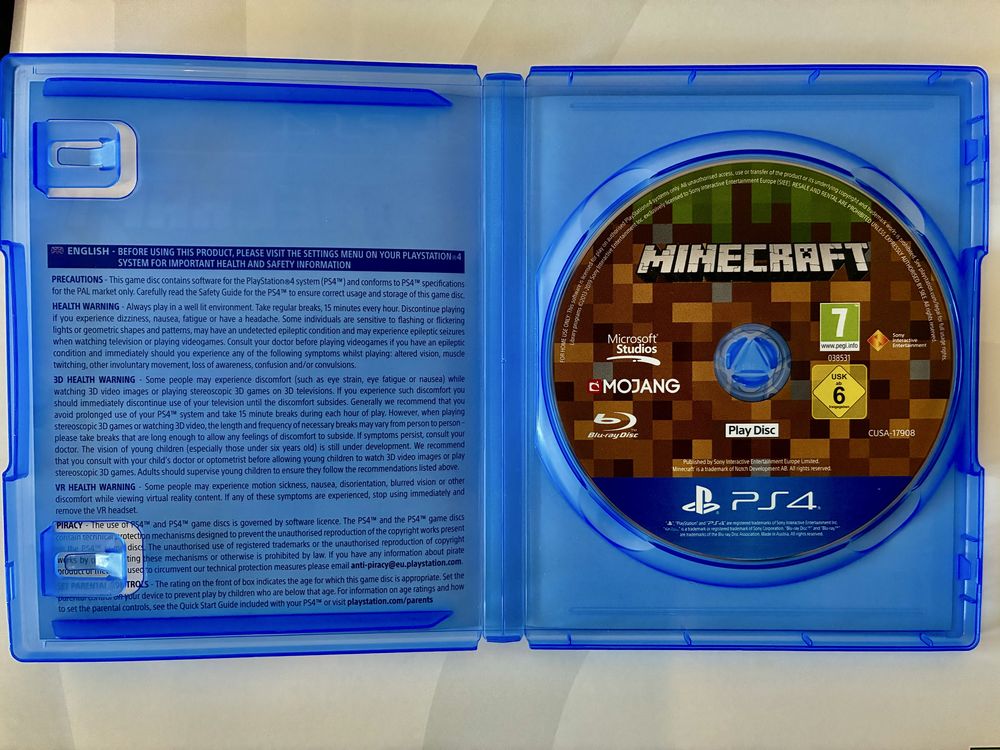 КАТО НОВА Minecraft Mojang PS4 / PS 4 / PS5 / PS 5