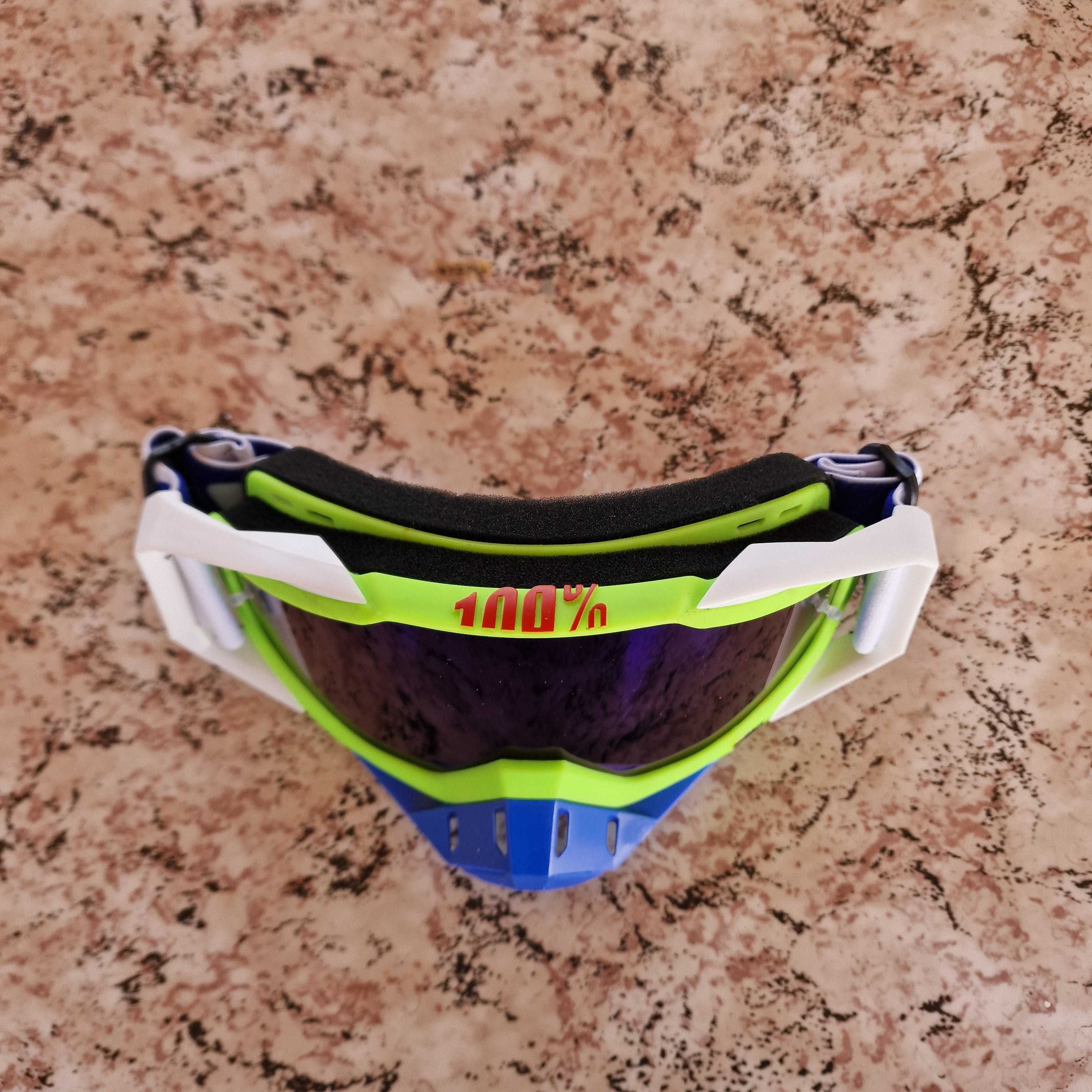 Мотокрос ендуро очила goggles гугълс за каска 100% процента gogles