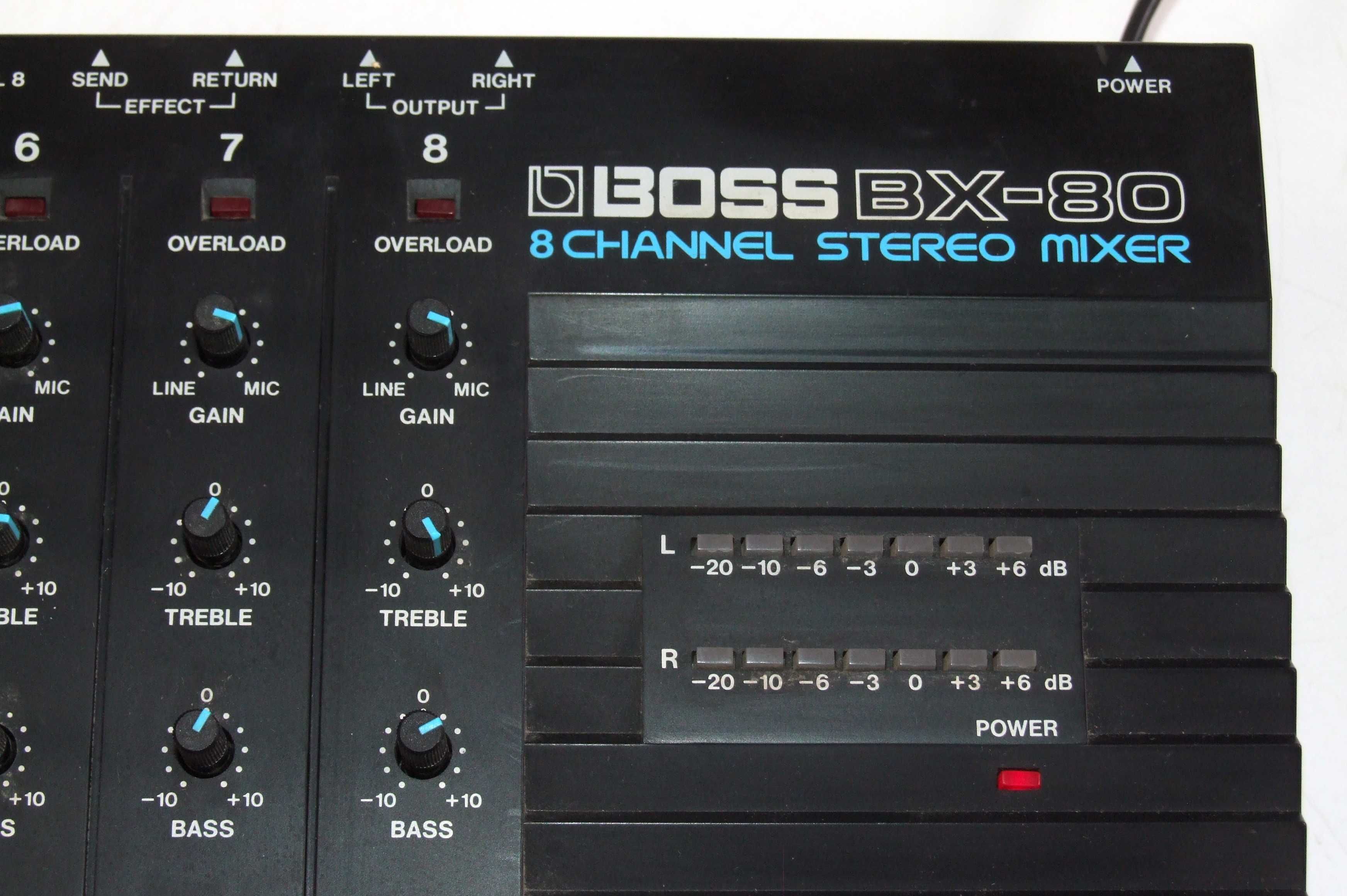 Mixer Roland BOSS BX-80, 8 canale stereo, Made in Japan, ca NOU