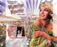 Super timbre colita nestampilata Guinea Bissau tematica Marilyn Monroe
