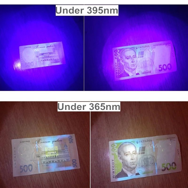 Ультрафиолетовый фонарик уф фонарь uv ультрафиолет клей валюта
