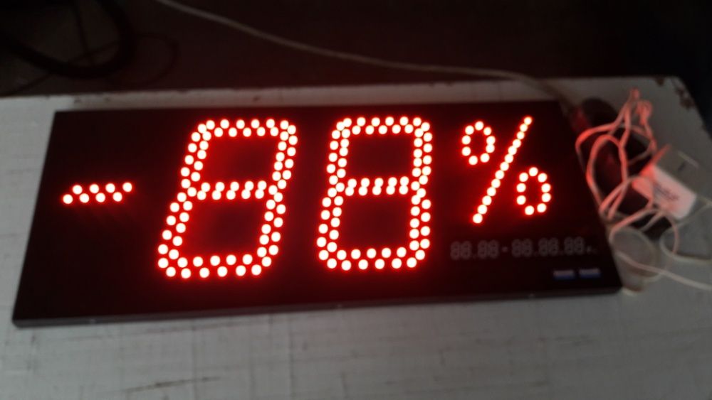 Рекламна светодиодна табела отстъпка процент промоция