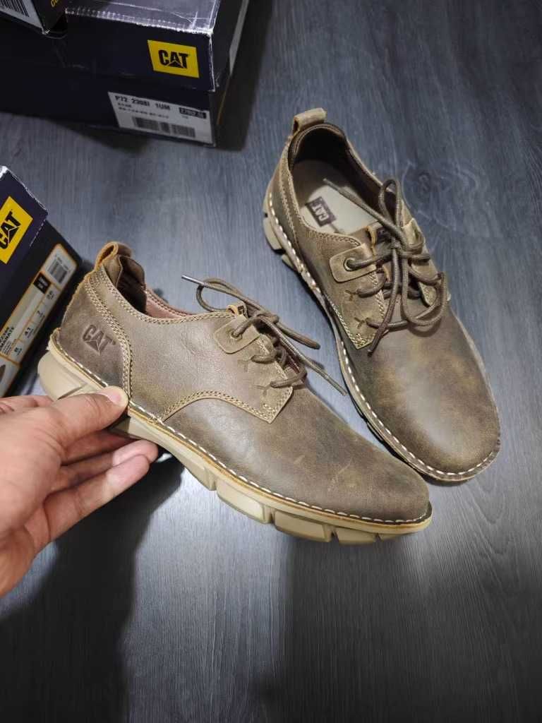 Кожаные туфли, мужские оригинал makasima Caterpillar Flex [39-45]