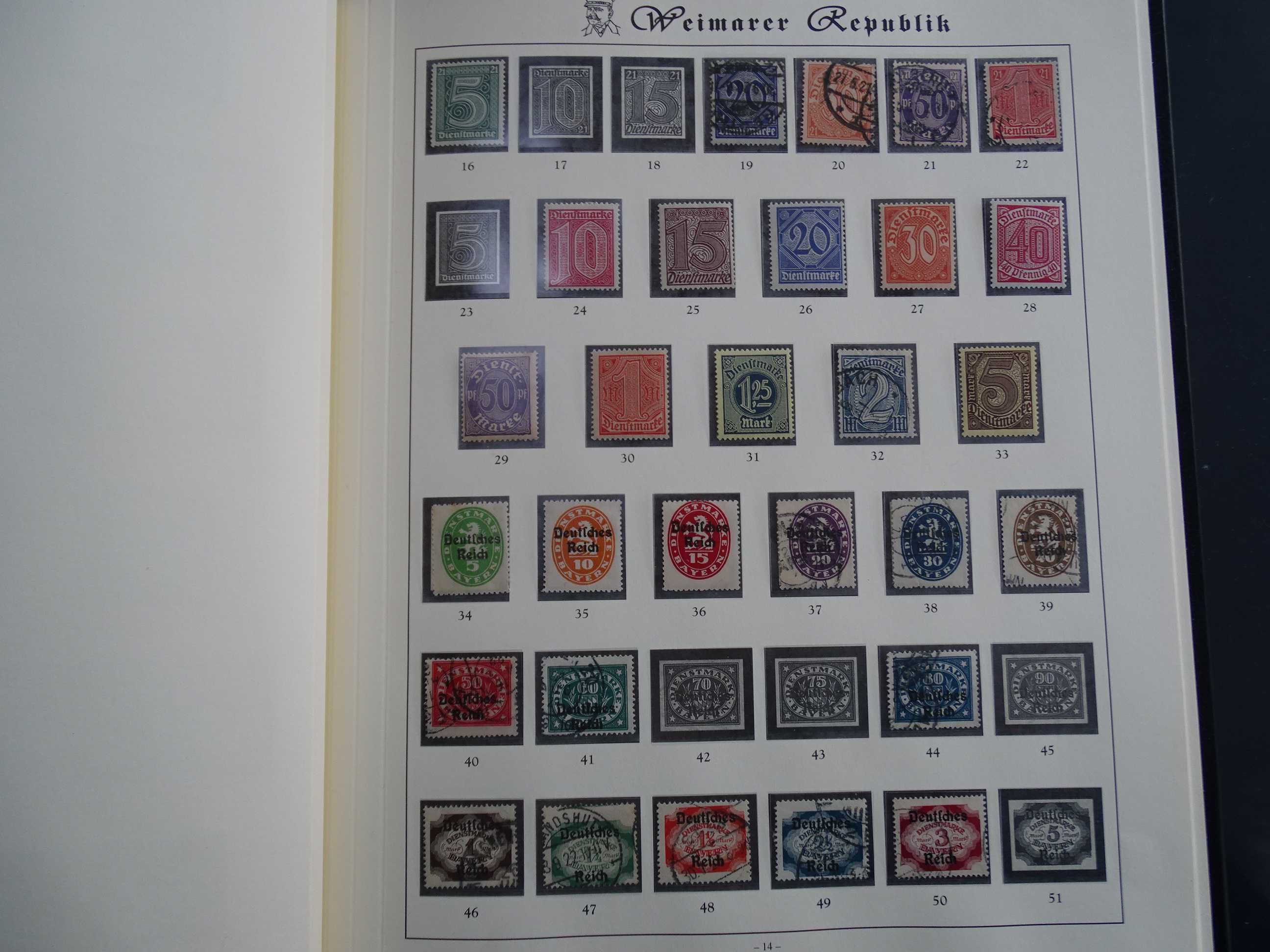 Germania Reich 1919-1932 , Album cu timbre stamp si nestamp (Lot 72)