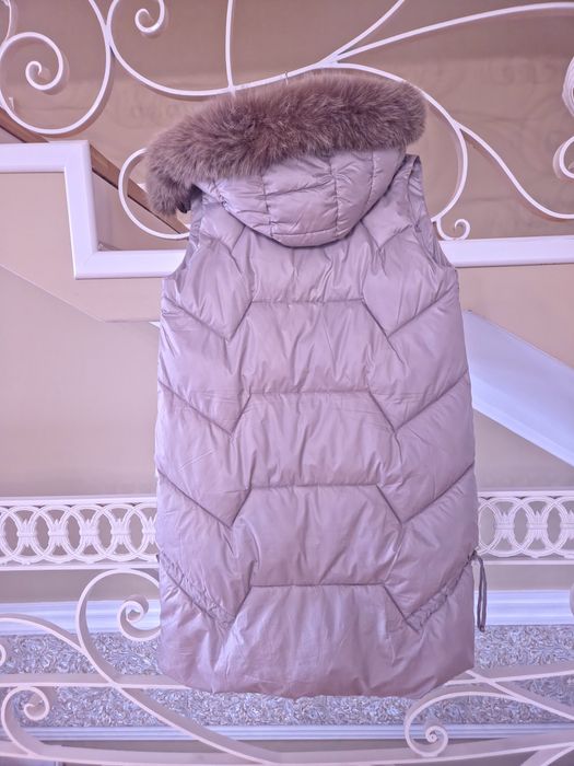 Vesta lunga  cu blana naturala