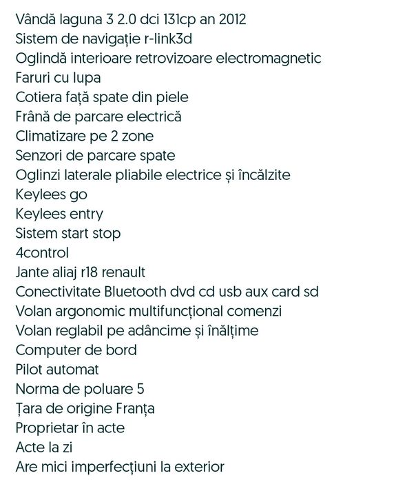 Vând urgent laguna 3