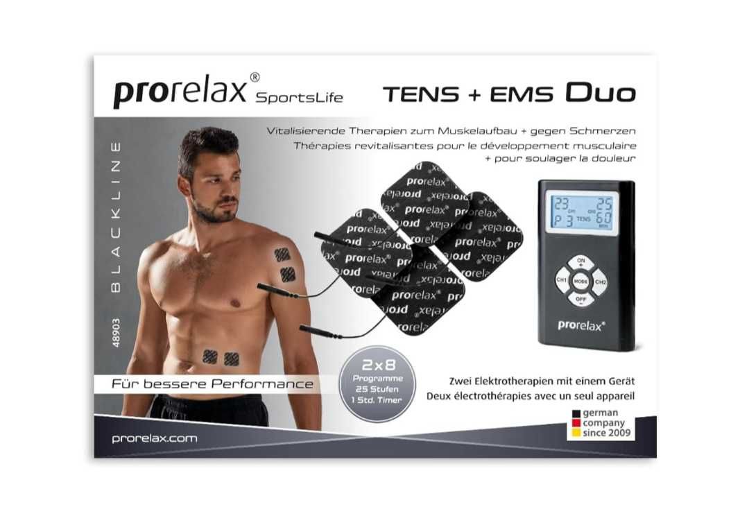 Prorelax TENS/EMS Duo Blackline | Устройство за мускулна стимулация