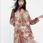 Rochie boho din pânză topită